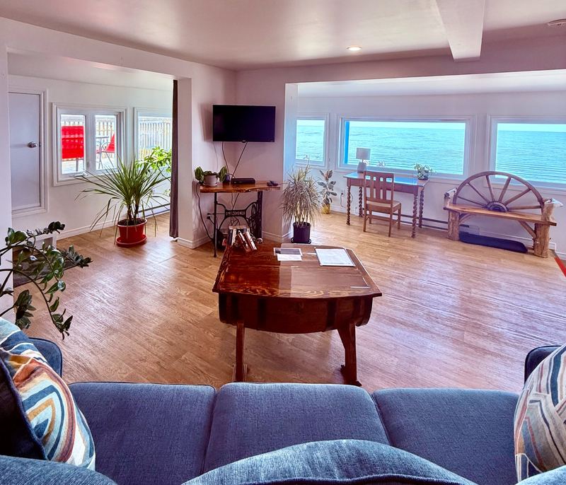 Salon appartement Marée Haute vue fleuve